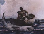Winslow Homer, shark fishing
